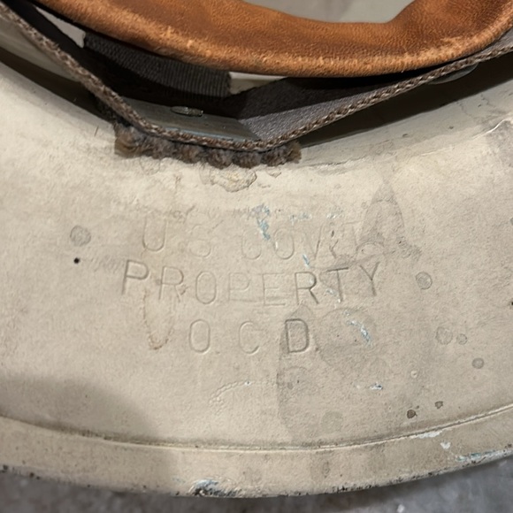 US WWII Civil Defence Helmet Air Raid Warden - Picture 9 of 10